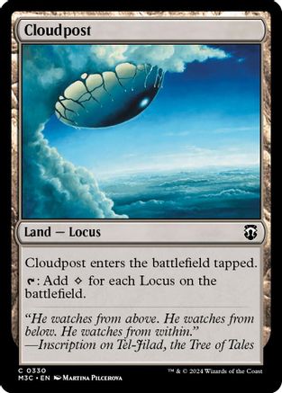 Cloudpost (Ripple Foil) (M3C-330) - Modern Horizons 3 Commander Foil