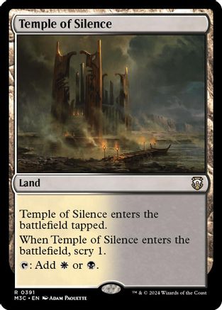 Temple of Silence (Ripple Foil) (M3C-391) - Modern Horizons 3 Commander Foil
