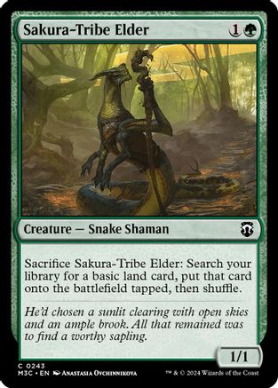Sakura-Tribe Elder (Ripple Foil) [Modern Horizons 3 Commander]