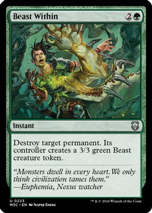 Beast Within (Ripple Foil) (M3C-223) - Modern Horizons 3 Commander Foil