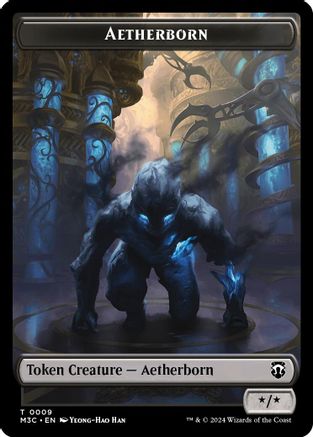 Aetherborn (Ripple Foil) // Thopter Double-Sided Token [Modern Horizons 3 Commander Tokens]