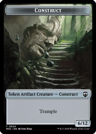 Construct (Ripple Foil) // Myr Double-Sided Token (M3C-24 // 25) - Modern Horizons 3 Commander Foil