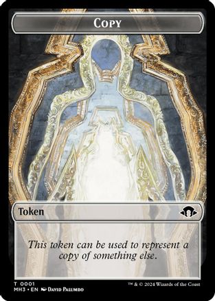 Copy (Ripple Foil) // Eldrazi Angel Double-Sided Token (M3C-1 // 2) - Modern Horizons 3 Commander Foil