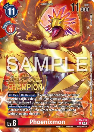 Phoenixmon [BT15-017] (2024 Regionals Champion) [Exceed Apocalypse]