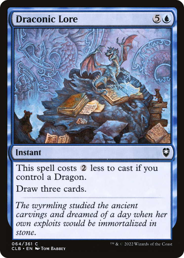 Draconic Lore [Commander Legends: Battle for Baldur's Gate]