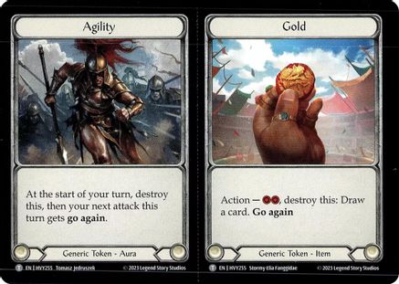 Agility // Gold // Might // Vigor (Regular) [HVY255] (Heavy Hitters)