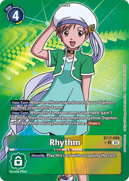 Rhythm [BT17-089] (Box Promotion Pack: Secret Crisis) [Secret Crisis]