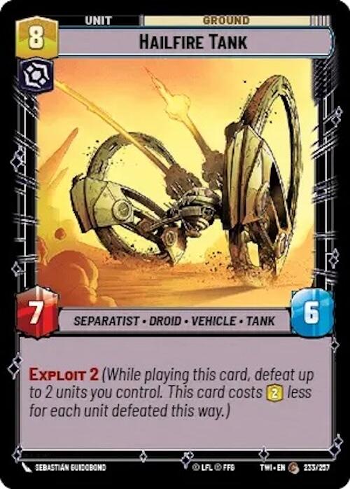 Hailfire Tank (233/257) [Twilight of the Republic]