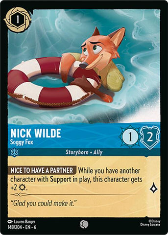 Nick Wilde - Soggy Fox (148/204) [Azurite Sea]