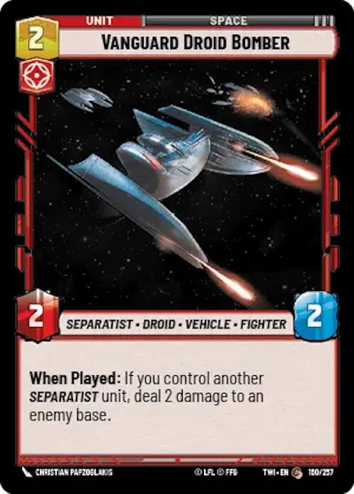 Vanguard Droid Bomber (160/257) [Twilight of the Republic]