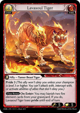 Lavasoul Tiger (111) [Mortal Ambition]