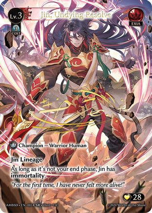 Jin, Undying Resolve (CSR) (005) [Mortal Ambition Starter Decks]