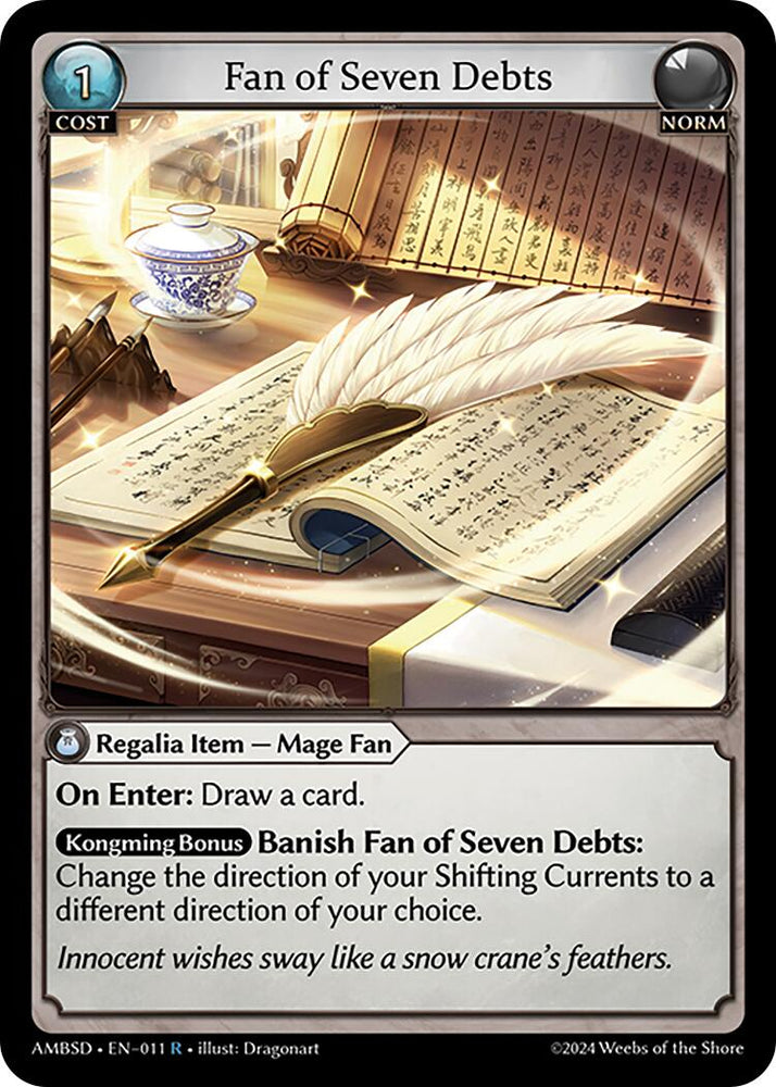 Fan of Seven Debts (011) [Mortal Ambition Starter Decks]