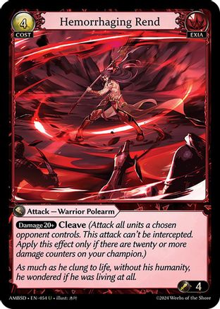 Hemorrhaging Rend (054) [Mortal Ambition Starter Decks]
