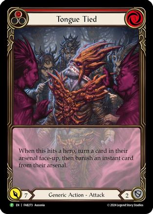 Tongue Tied (Extended Art) [FAB273] (Promo)  Rainbow Foil