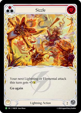 Sizzle (Red) [FAB274] (Promo)  Rainbow Foil