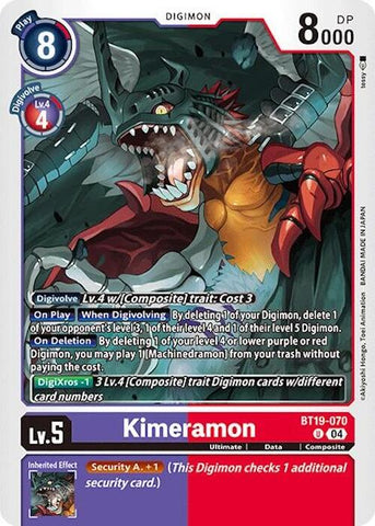 Kimeramon [BT19-070] [Release Special Booster Ver.2.0]