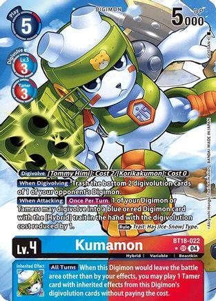 Kumamon [BT18-022] (Alternate Art) [Release Special Booster Ver.2.0]