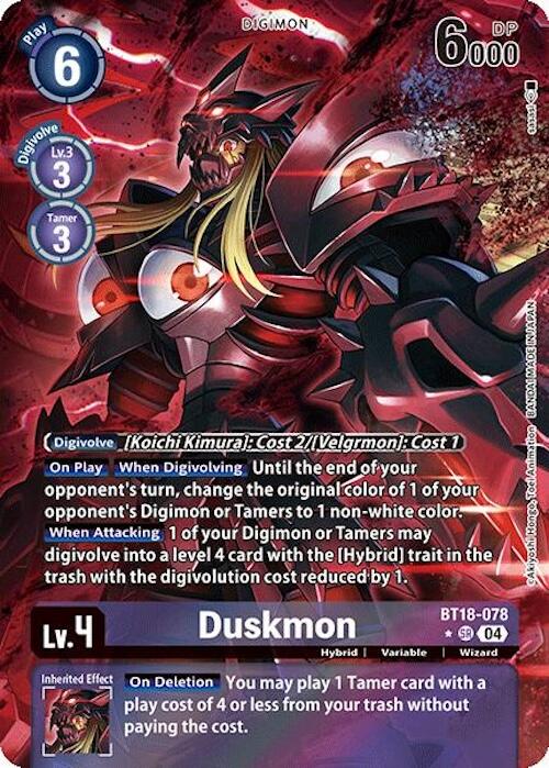 Duskmon [BT18-078] (Alternate Art) [Release Special Booster Ver.2.0]