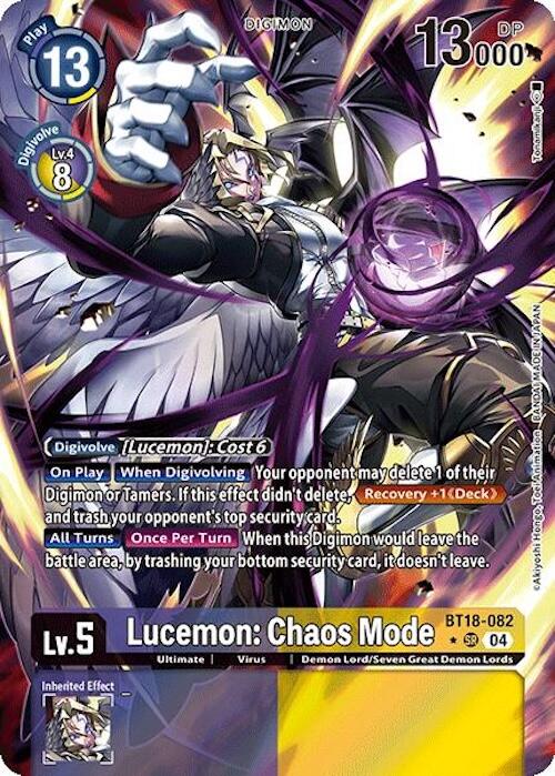 Lucemon: Chaos Mode [BT18-082] (Alternate Art) [Release Special Booster Ver.2.0]