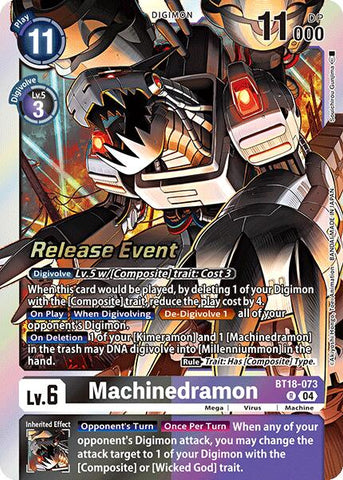 Machinedramon [BT18-073] [Release Special Booster Ver.2.0 Pre-Release Cards]