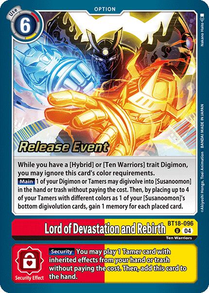 Lord of Devastation and Rebirth [BT18-096] [Release Special Booster Ver.2.0 Pre-Release Cards]