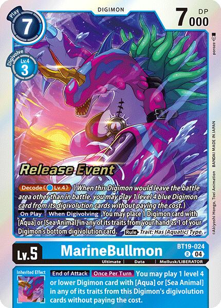 MarineBullmon [BT19-024] [Release Special Booster Ver.2.0 Pre-Release Cards]