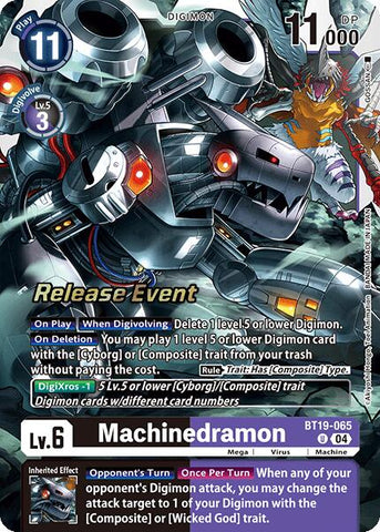 Machinedramon [BT19-065] [Release Special Booster Ver.2.0 Pre-Release Cards]