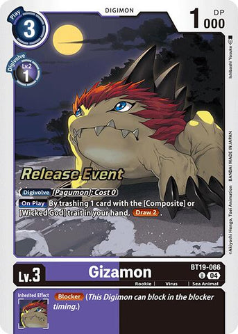 Gizamon [BT19-066] [Release Special Booster Ver.2.0 Pre-Release Cards]