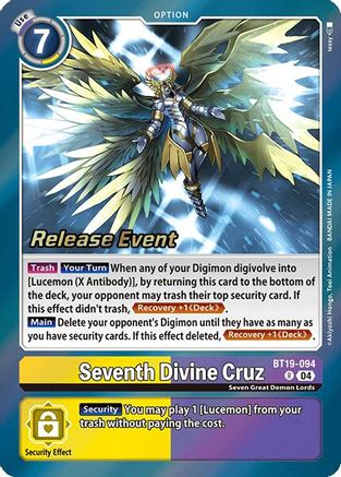 Seventh Divine Cruz [BT19-094] [Release Special Booster Ver.2.0 Promos]