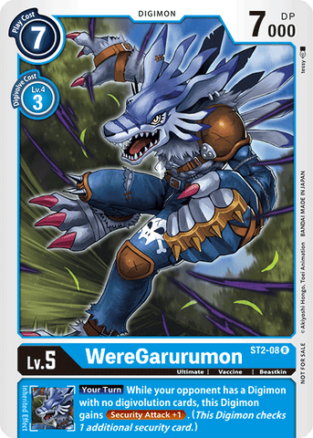 WereGarurumon [ST2-08] (Tamer Party) [Starter Deck: Cocytus Blue Promos]