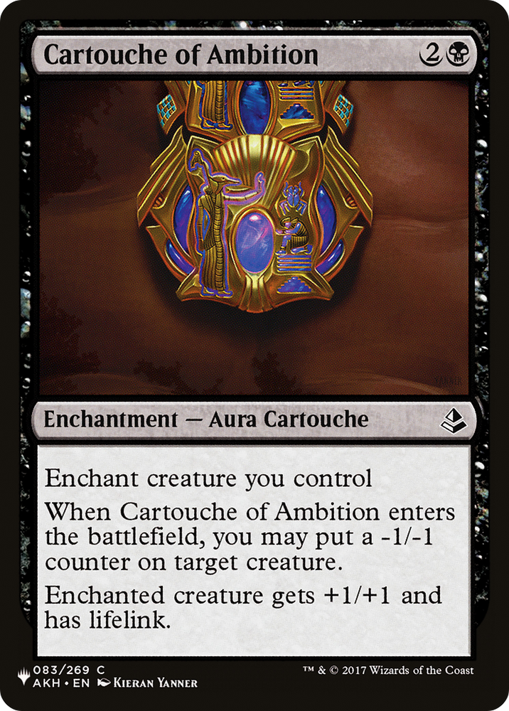 Cartouche of Ambition [The List Reprints]