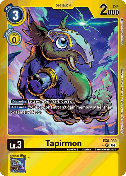 Tapirmon [EX8-030] (Limited Foil) [Chain of Liberation]