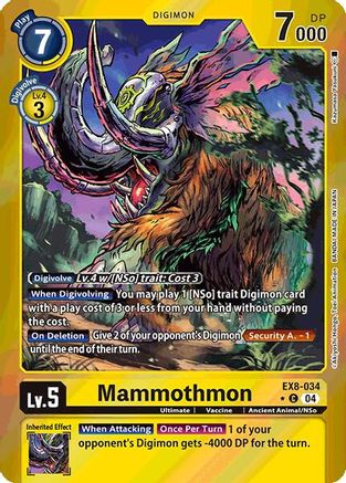 Mammothmon [EX8-034] (Limited Foil) [Chain of Liberation]