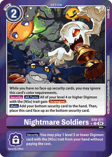 Nightmare Soldiers [EX8-071] (Limited Foil) [Chain of Liberation]