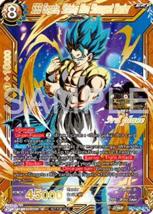 SSB Gogeta, Shining Blue Strongest Warrior (3rd Place) (BT26-138) [Tournament Promotion Cards]