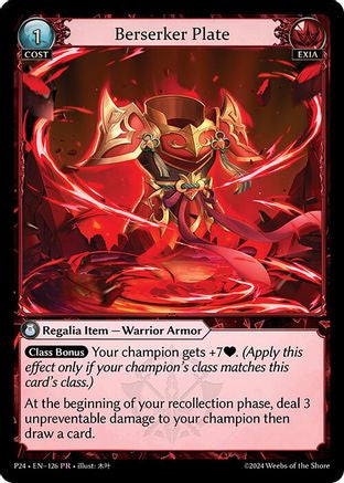 Berserker Plate (126) [Promotional Cards]