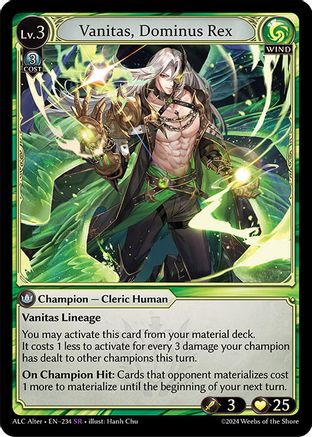 Vanitas, Dominus Rex (234) [Alchemical Revolution Alter Edition]