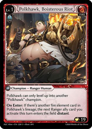 Polkhawk, Boisterous Riot (228) [Alchemical Revolution Alter Edition]