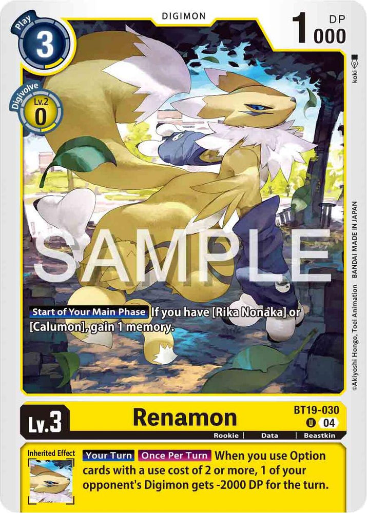 Renamon [BT19-030] [Release Special Booster Ver.2.0]