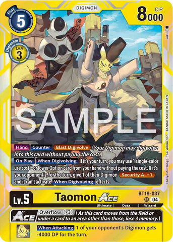 Taomon ACE [BT19-037] [Release Special Booster Ver.2.0]