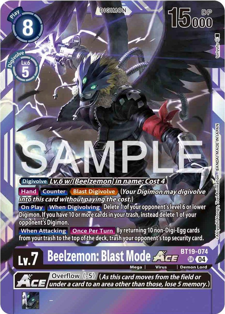 Beelzemon: Blast Mode ACE [BT19-074] [Release Special Booster Ver.2.0]