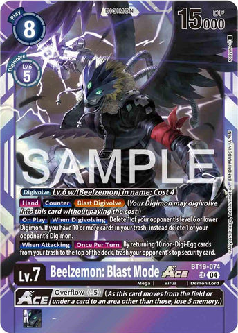 Beelzemon: Blast Mode ACE [BT19-074] [Release Special Booster Ver.2.0]