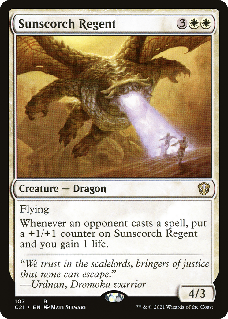 Sunscorch Regent [Commander 2021]