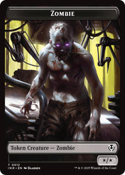 Zombie (0011) // Zombie (0012) Double-Sided Token [Innistrad Remastered Tokens]