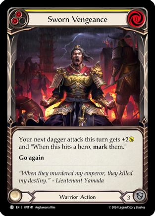 Sworn Vengeance (Yellow) [HNT141] (The Hunted)