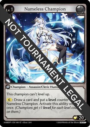 Nameless Champion (Assassin/Cleric) (001) [Mortal Ambition Draft Pack]