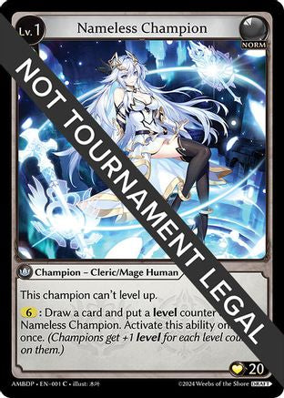 Nameless Champion (Cleric/Mage) (001) [Mortal Ambition Draft Pack]