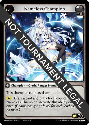 Nameless Champion (Cleric/Ranger) (001) [Mortal Ambition Draft Pack]