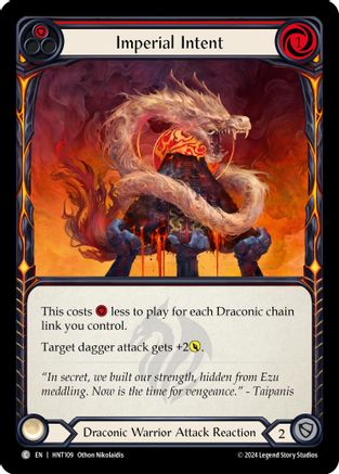 Imperial Intent (Red) [HNT109] (The Hunted)  Rainbow Foil